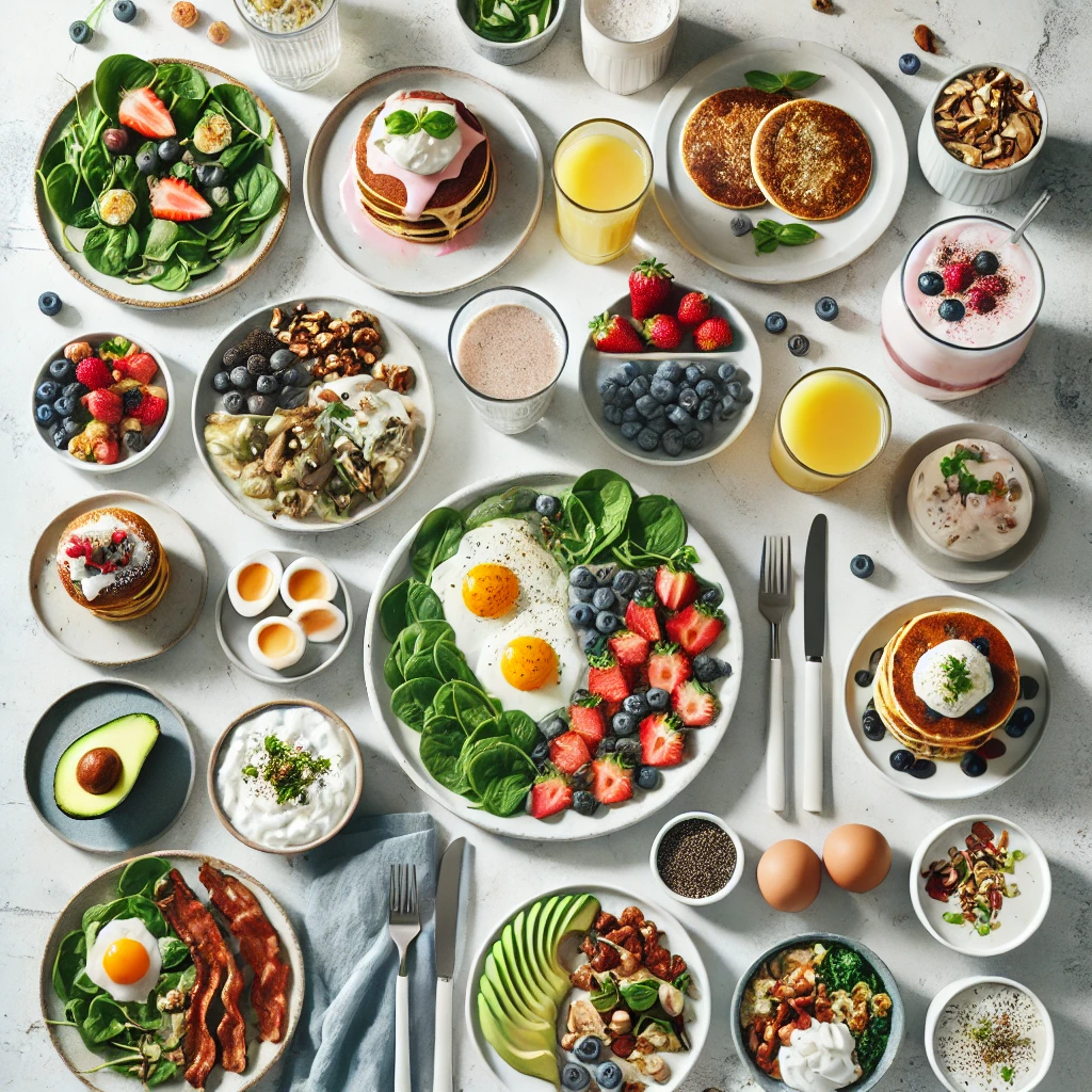 Ideas de 10 desayunos ricos en proteínas con huevo, aguacate, queso, frutas, tocino y batidos saludables