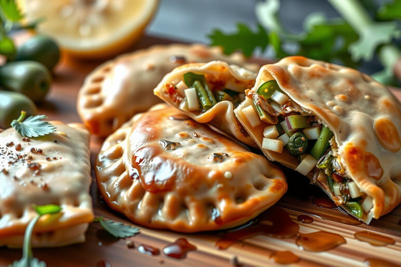 empanadas vegetarianas rellenas con verduras